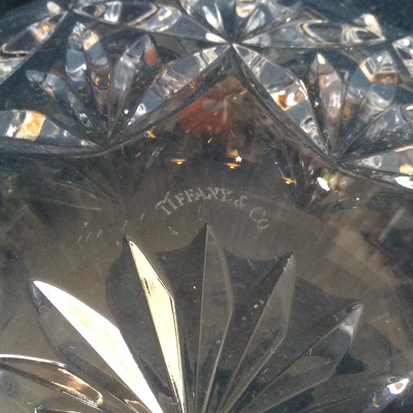 Vintage Tiffany Crystal Bowl 5 1/2” wide by 2 1/2” high. - Picture 2 of 4